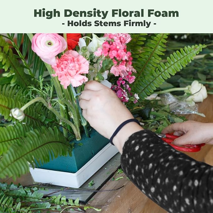 Upgraded 6 Pack Floral Flower Foam Blocks, Wet & Dry Florist Foam Styrofoam - Image 5