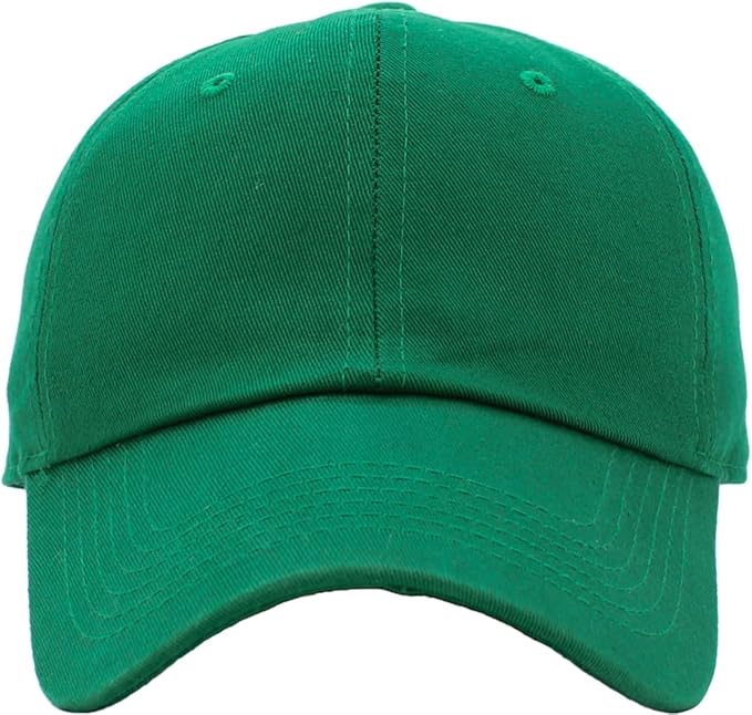 KBETHOS Classic Unisex Cotton Adjustable Low Crown Baseball Cap – Plain Dad Hat