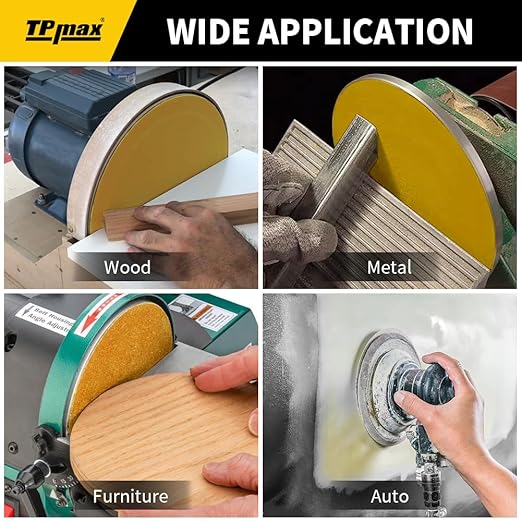 6-Inch 240-Grit Gold PSA Sanding Discs, 50 Pack – Pro-Grade Self-Adhesive - Image 7