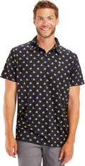 Tipsy Elves Men's Performance Golf Shirt - 4-Way Stretch, Quick Dry, Athletic Cut - Golf Polo