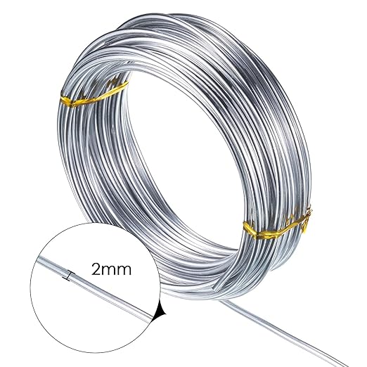TecUnite Aluminum Craft Wire for Sculpting Armature Bendable Craft Wire for DIY - Image 2