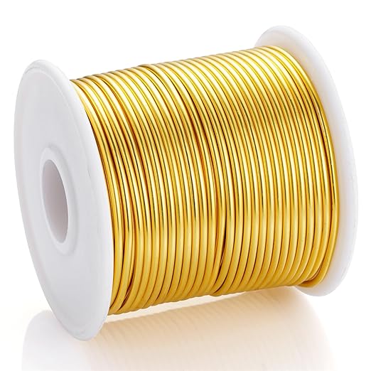 12 Gauge Gold Aluminum Craft Wire - Image 2