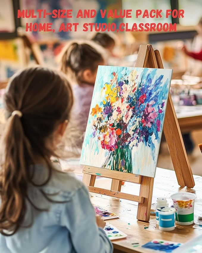 Simetufy 30 Pack 9x12 Inch Canvas Boards - Image 9
