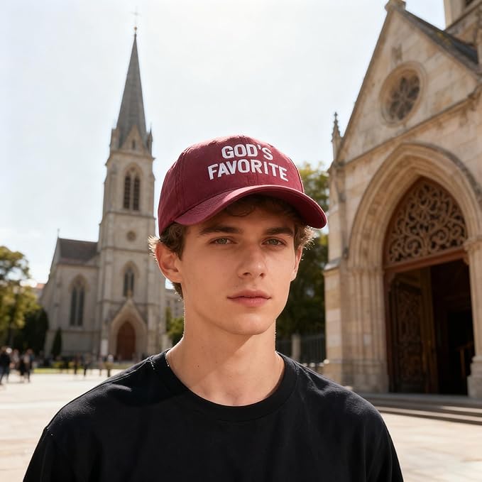 Faith Christian Patriotic Embroidered Baseball Cap, Vintage Cotton Dad Hat for Men Women, Birthday