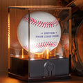Baseball Display Case with Led Light, Acrylic Baseball Case for Display, Light up Baseball Holder Display Case, UV Protected Baseball Clear Display Case for Memorabilia Baseball Golf(2PCS)
