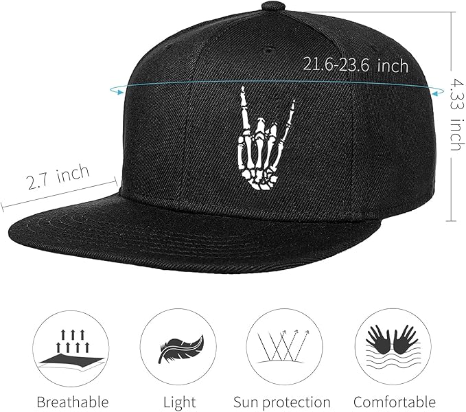 Snapback Hats for Men Mens Hats Flat Bill Snap Backpack Fitted Trucker