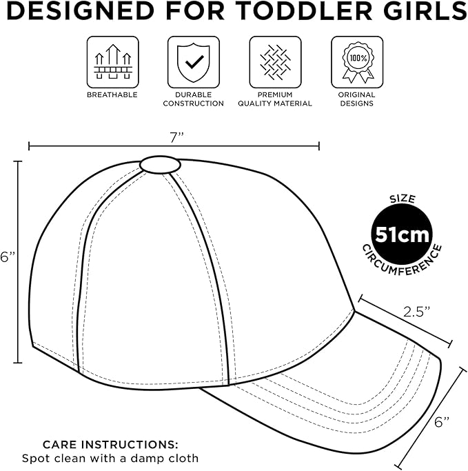 Sesame Street Baseball Cap, Toddler Hats for Boys & Girls Ages 2T-4T, Adjustable Kids Baseball Caps