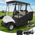 Golf Cart Enclosure 4 Passenger,Golf Cart Cover for Yamaha G29/Drive2 Short Roof 2+2 Seater,Waterproof 600D Oxford Rain Cover,Roll Up 4-Sided Clear Windows&Door