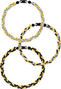 3 pcs Baseball Rope Necklaces, League Team Colors Braided Necklace, Baseball Team Gifts