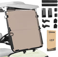 Smoke Windshield for Yamaha G14/G16 1995-2003 Year Gas and Electric Golf Cart, Durable & Foldable