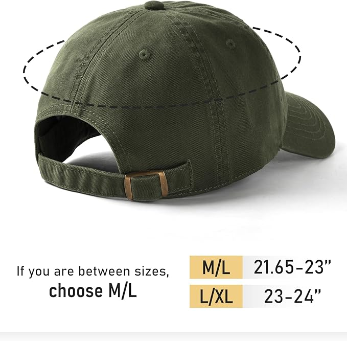 FURTALK Unisex Vintage Washed Unstructured Baseball Cap Washed Cotton Adjustable Dad Hat