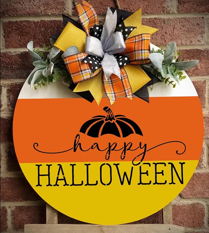 Halloween Stencils for Painting on Wood 14” Halloween Doormat Stencils Boo - Image 5