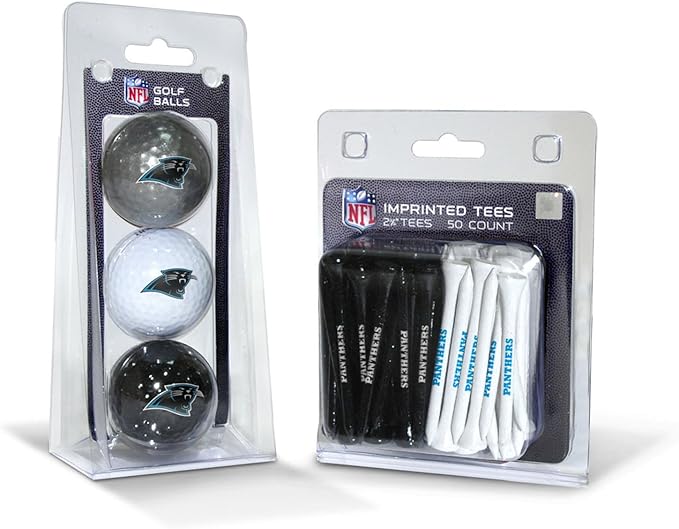 Team Golf NFL Kansas City Chiefs 3 Golf Balls and 50 Golf Tees Logo Imprinted Golf Balls (3 Count) & 2-3/4" Regulation Golf Tees (50 Count), Multi Colored