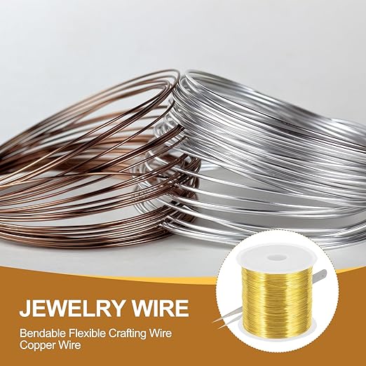 PATIKIL 26 Guage/ 0.4 mm 328 Feet Jewelry Craft Wire, Copper Beading Wire - Image 6
