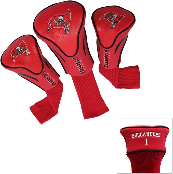 Team Golf NFL San Diego Chargers Contour Golf Club Headcovers (3 Count) Numbered 1, 3, & X, Fits Oversized Drivers, Utility, Rescue & Fairway Clubs, Velour Lined for Extra Club Protection