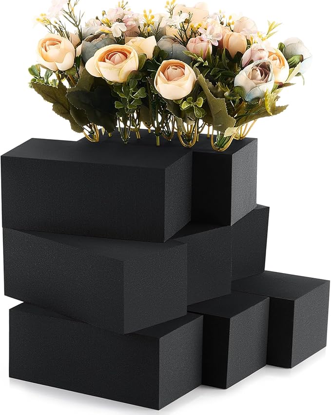 Lallisa 8 Pcs Reusable Floral Foam Blocks Water Weather Resistant Dry Floral by Lallisa