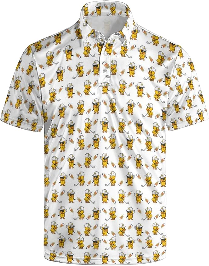 Mens Golf Shirts Golf Polo Shirts for Men Short Sleeve Polo Shirts Golf Gifts