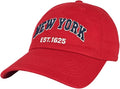Elidan NY Dad Hat New York EST.1625 Cotton Cap, Adjust Buckle Strap, Unstructured Low-Profile NY Baseball Cap for Men & Women