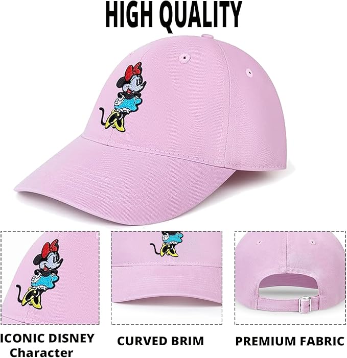Disney Adult Baseball Cap, Minnie Mouse Adjustable Dad Hat