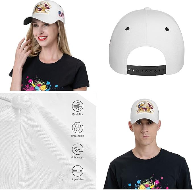 USA Flag Baseball Cap American Patriotic Trucker Hat Father Dad Mother Mom Adjustable Sportswear Hat for Men Women Adults