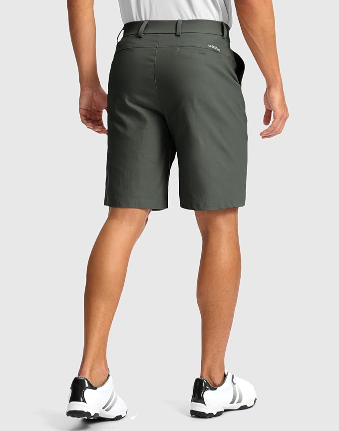 G Gradual Men's Golf Dress Shorts 5"/ 7"/ 9" Stretch Casual Work Flat Front Shorts for Men with 3 Pockets Quick Dry