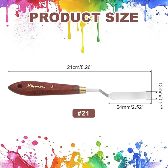 MECCANIXITY Pack of 1 Palette Knife No.21, 6.9" Long Palette Knives - Image 2