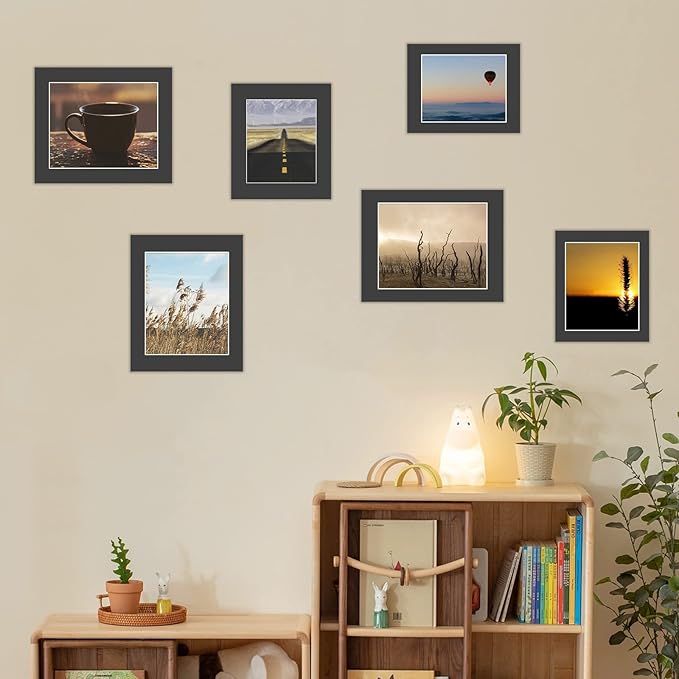 HOTUO 10 Pack Black 11x14 Picture Frame Mats, Pre-Cut 11x14 Picture Mats - Image 4