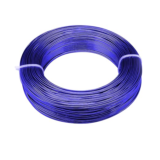 3mm Aluminum Craft Wire, 50 Feet 9 Gauge Bendable Anodized Metal Wire by YuxingK
