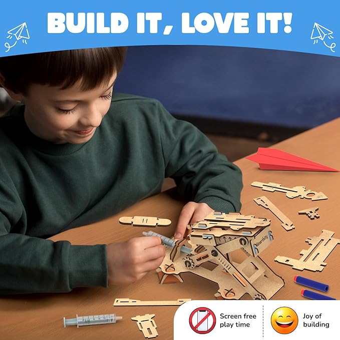 Smartivity DIY 2in1 Hydraulic Airplanes & Darts Launcher STEM Toy - Image 2