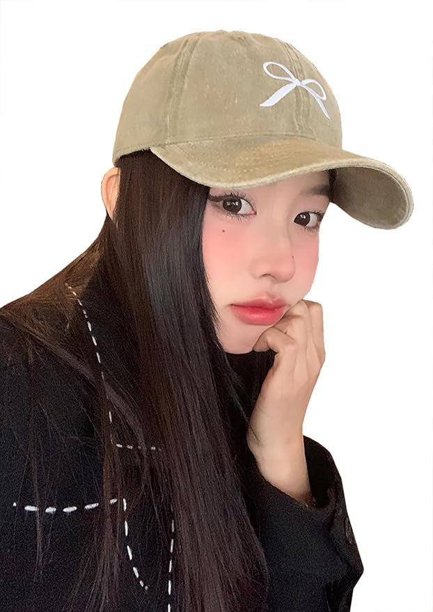 Bow-Tie Baseball Cap for Women Fashion Sun Hats for Women Trucker Hat Y2k Sun Cap Visor Cap Hiking Travel Trendy 2026