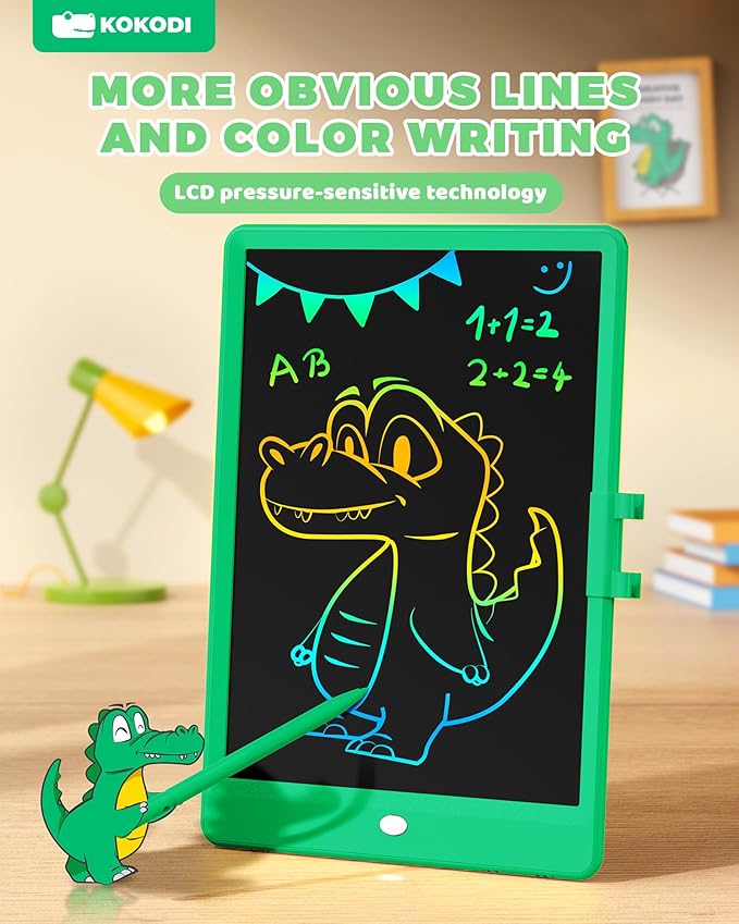 KOKODI LCD Writing Tablet, 10 Inch Colorful Toddler Doodle Board Drawing Tablet - Image 3