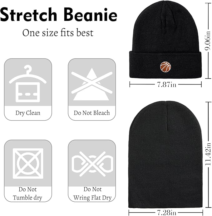 Sport Beanie Baseball Basketball Hockey Gifts for Players and Lovers Men Women