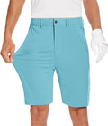 JWM Mens 7"/9" Stretch Golf Shorts - Lightweight Hybrid Casual Dress Work Flat Front Shorts with 5 Pockets Quick Dry UPF50