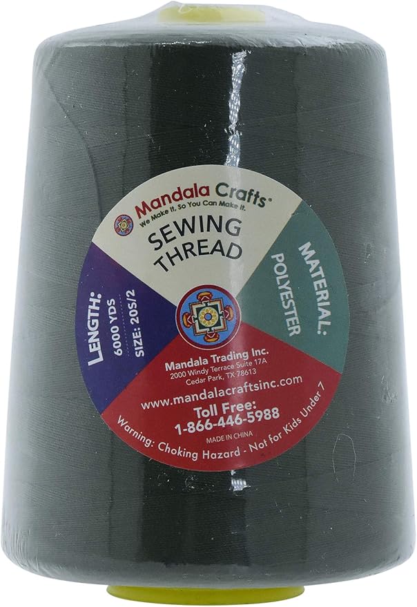 Mandala Crafts 4 Pack of Serger Threads Cones Spools - Image 3