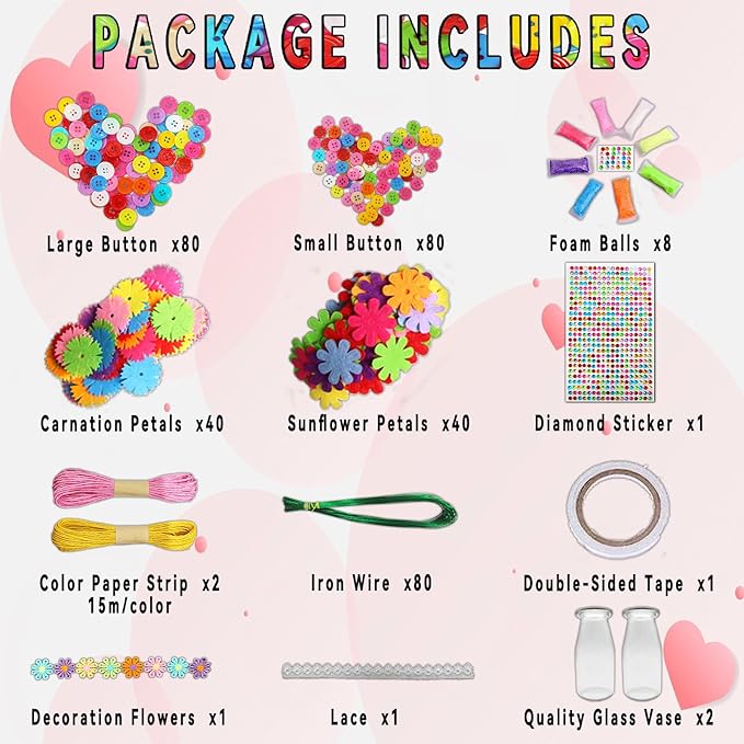 7july Crafts for Girls Ages 6-10 Make Your Own Flower Bouquet - Image 4