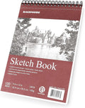 Bachmore Sketchpad 9X12 Inch, 100 Sheets of TOP Spiral Bound Sketch Book by BB+Bachmore