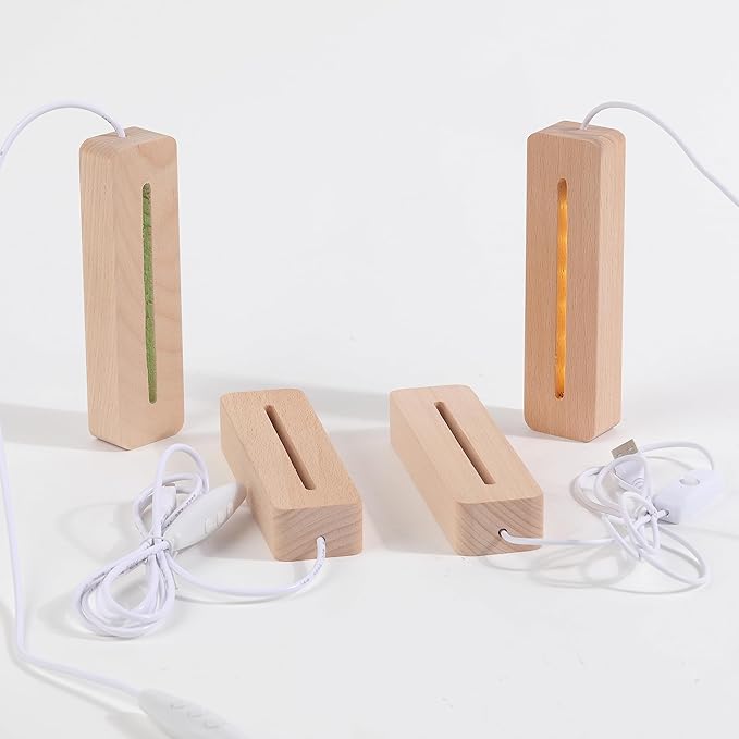 Resin Casting Mold Silicone Mold Supplies 2 Pack 6 Inch Rounded CuboidLed Wood - Image 5
