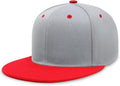 CHOK.LIDS Flat Bill Visor Classic Snapback Hat Blank Adjustable Brim High Top End Trendy Color Style Plain Tone Baseball Cap