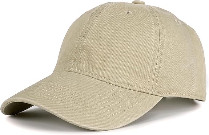 Edoneery Men Women Baseball Cap-Low Profile Adjustable Washed Cotton Golf Dad Hat