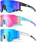 Kids Sunglasses Youth Baseball Sunglasses for Boys Girls Age 6-14 Sports UV400 Protection SunGlasses 3 Pack