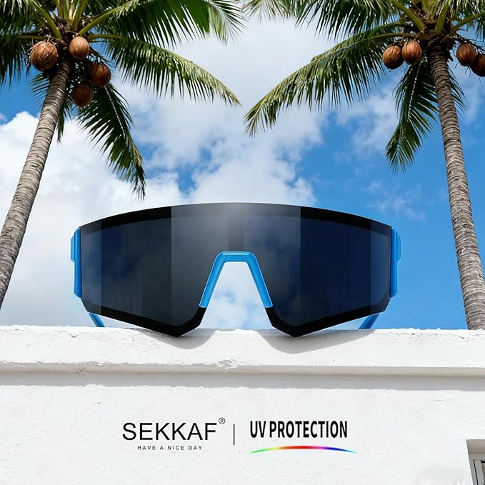 SEKKAF Youth Baseball Sunglasses for Boys Girls Age 6-12 Softball Cycling Sports Sunglasses for Kids Lightweight Frame