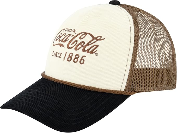 Coca Cola Hat, Adjustable Baseball Cap with Curved Brim, One Size