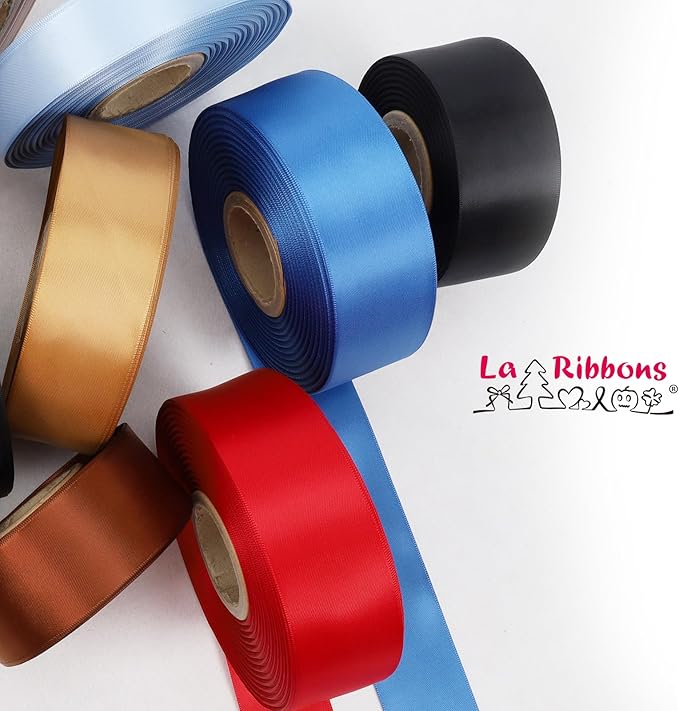 LaRibbons 3/8 Inch 50 Yard Double Faced Satin Ribbon - Image 6