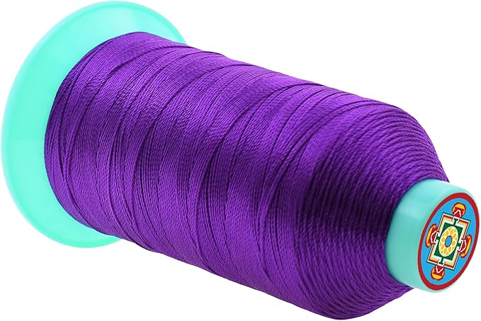 Mandala Crafts Bonded Nylon Thread True Purple Heavy Duty Sewing Threads - Image 2