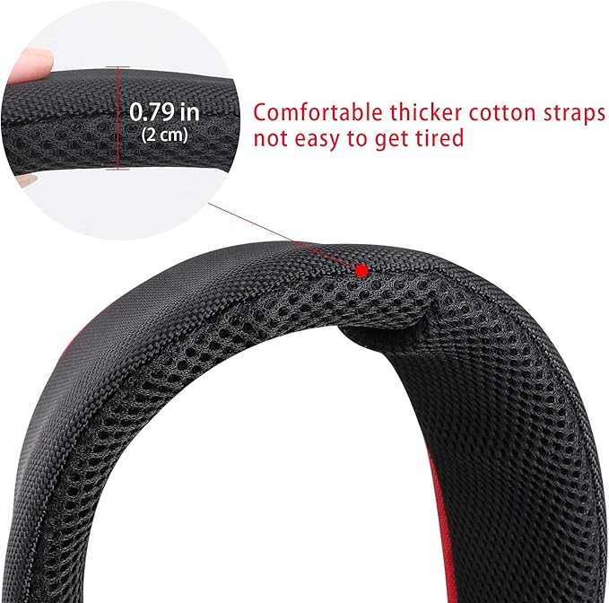 Golf Bag Strap Replacement Comfort Double Shoulder Adjustable Strap Padded Golf Carrying Bag Strap