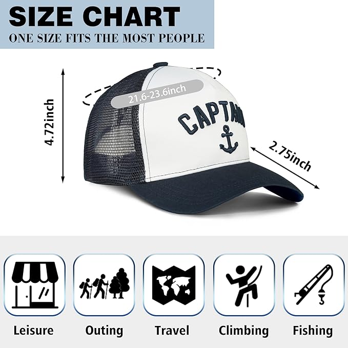 Outdoor Hat Captain Hats Hunting Hat Biggfoot Hat Mountain Baseball Cap Sailing Trucker Hat for Men Women