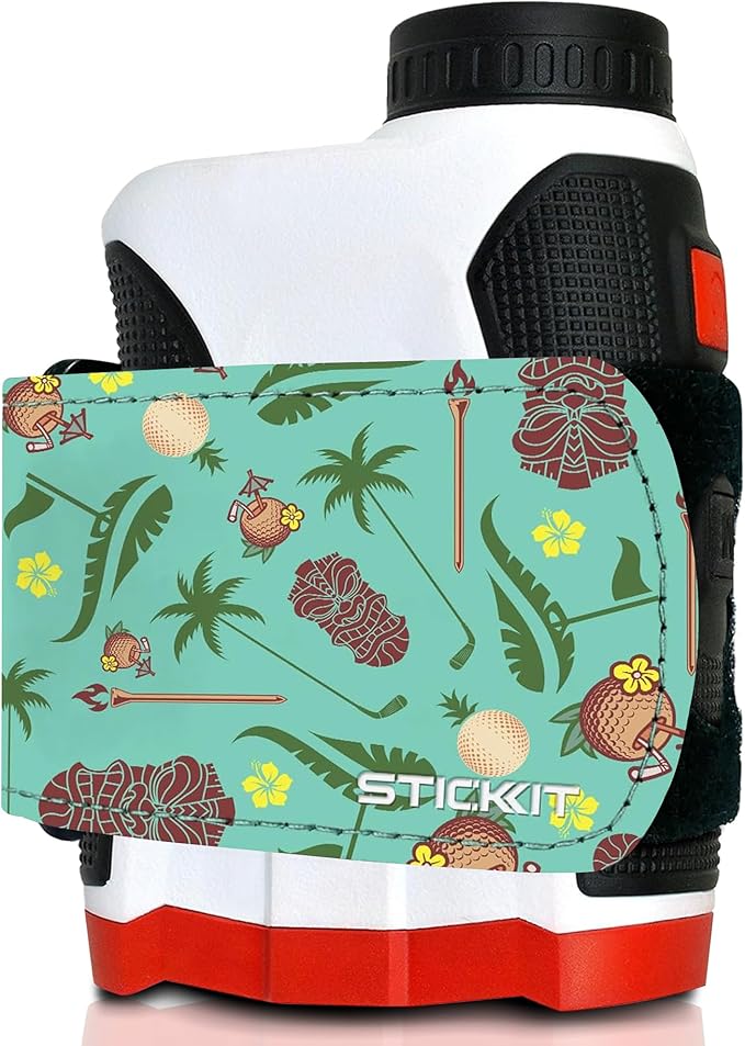 STICKIT Magnetic Rangefinder Strap | Strong Magnet Securely Holds to Golf Carts and Golf Clubs for Easy Access | Slim, Form Fitting, Size Adjustable