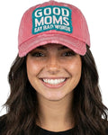 Funky Junque Distressed Vintage Baseball Cap - Embroidered Patch Women's Hat - Holiday, Lifestyle & Patriotic Designs