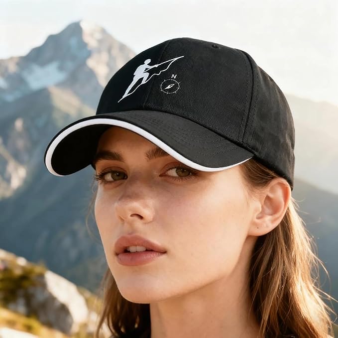 Embroidered Baseball Cap for Men Women, Breathable Cotton Adjustable Hat, Various Patterns for Casual Daily Outfits
