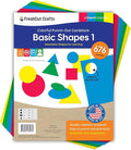 Basic Shapes 1: Circles, 676 Pieces US Made Card Stock Punch Out Geometric by FreshCutCrafts